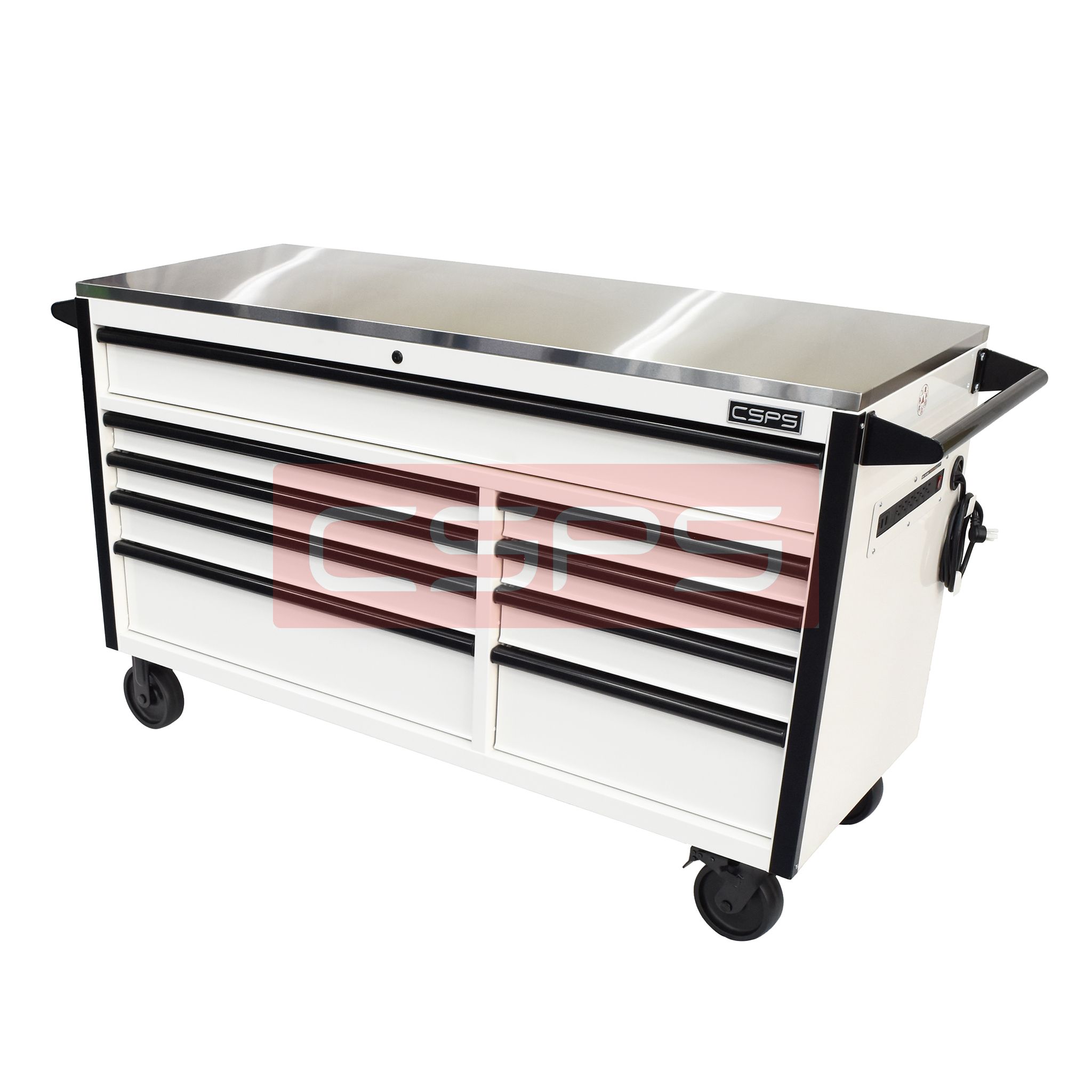 Tủ đựng đồ nghề cơ khí CSPS 152cm - 09 hộc kéo màu trắng. MSP: VNTC15209BJ1M - Ảnh 2
