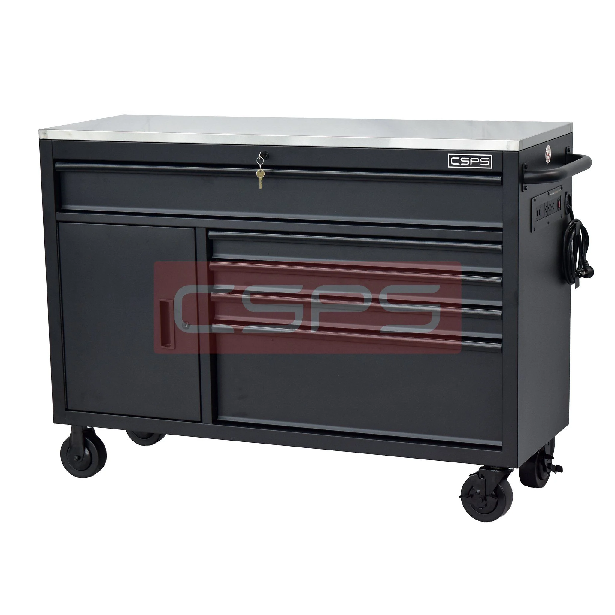 Tủ đựng đồ nghề CSPS 132cm - 05 hộc kéo màu đen. MSP: VNTC13205BB2M - Ảnh 3