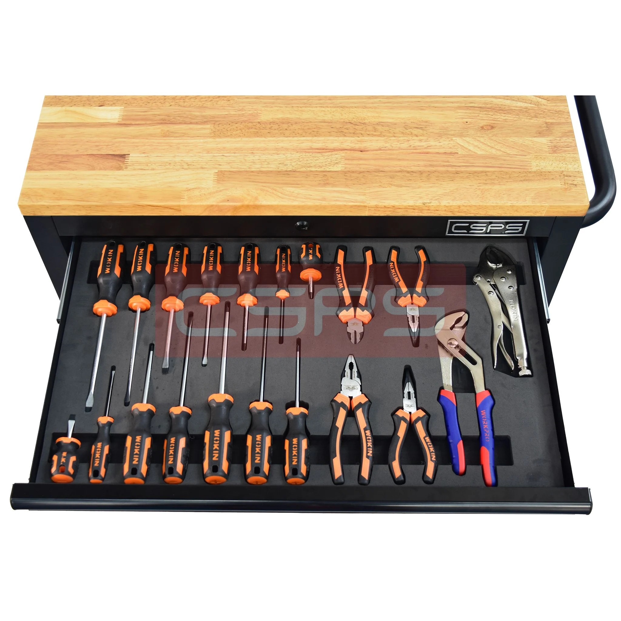 Tủ đựng đồ nghề cơ khí CSPS 76cm - 05 hộc kéo nâng hạ tay cầm đen. MSP: VNLC07605BB3M - Ảnh 3