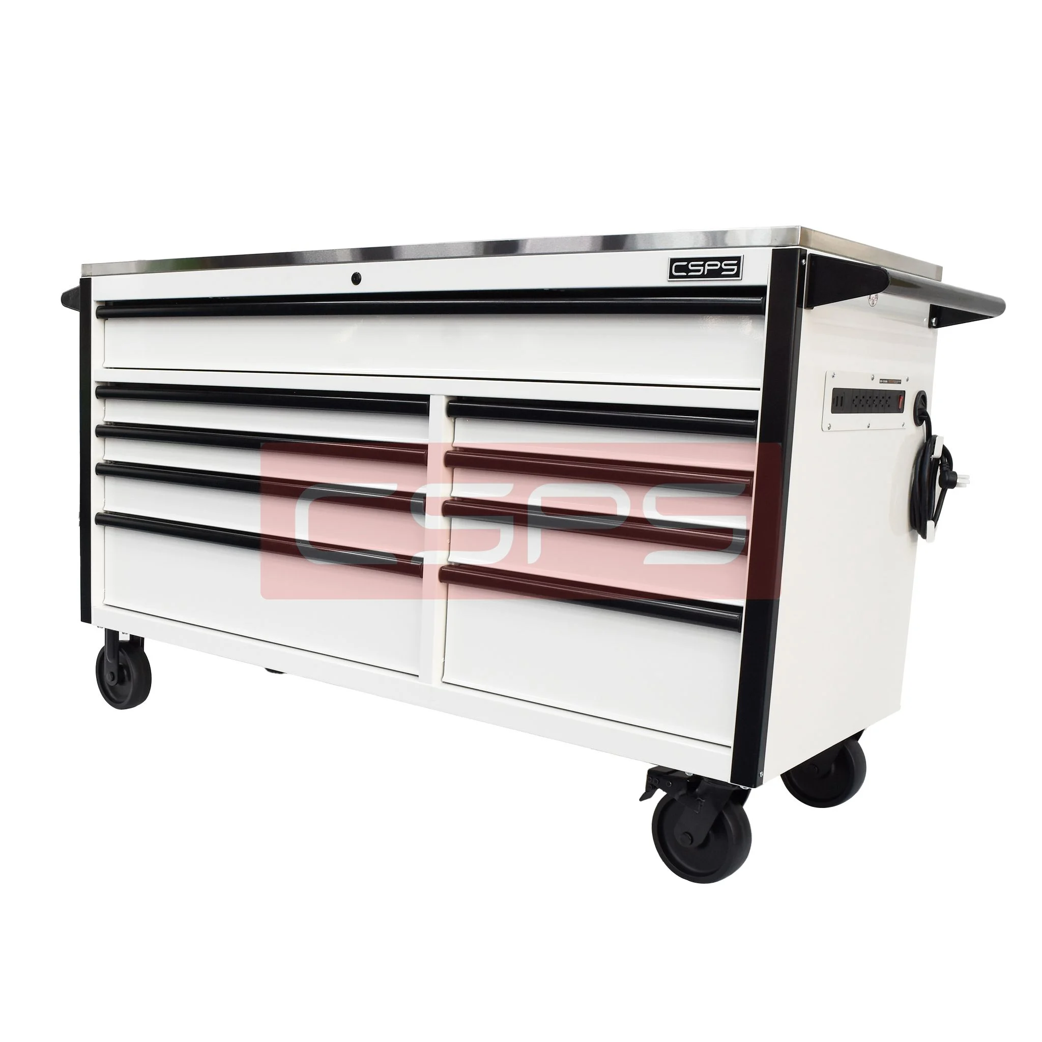 Tủ đựng đồ nghề cơ khí CSPS 152cm - 09 hộc kéo màu trắng. MSP: VNTC15209BJ1M - Ảnh 3