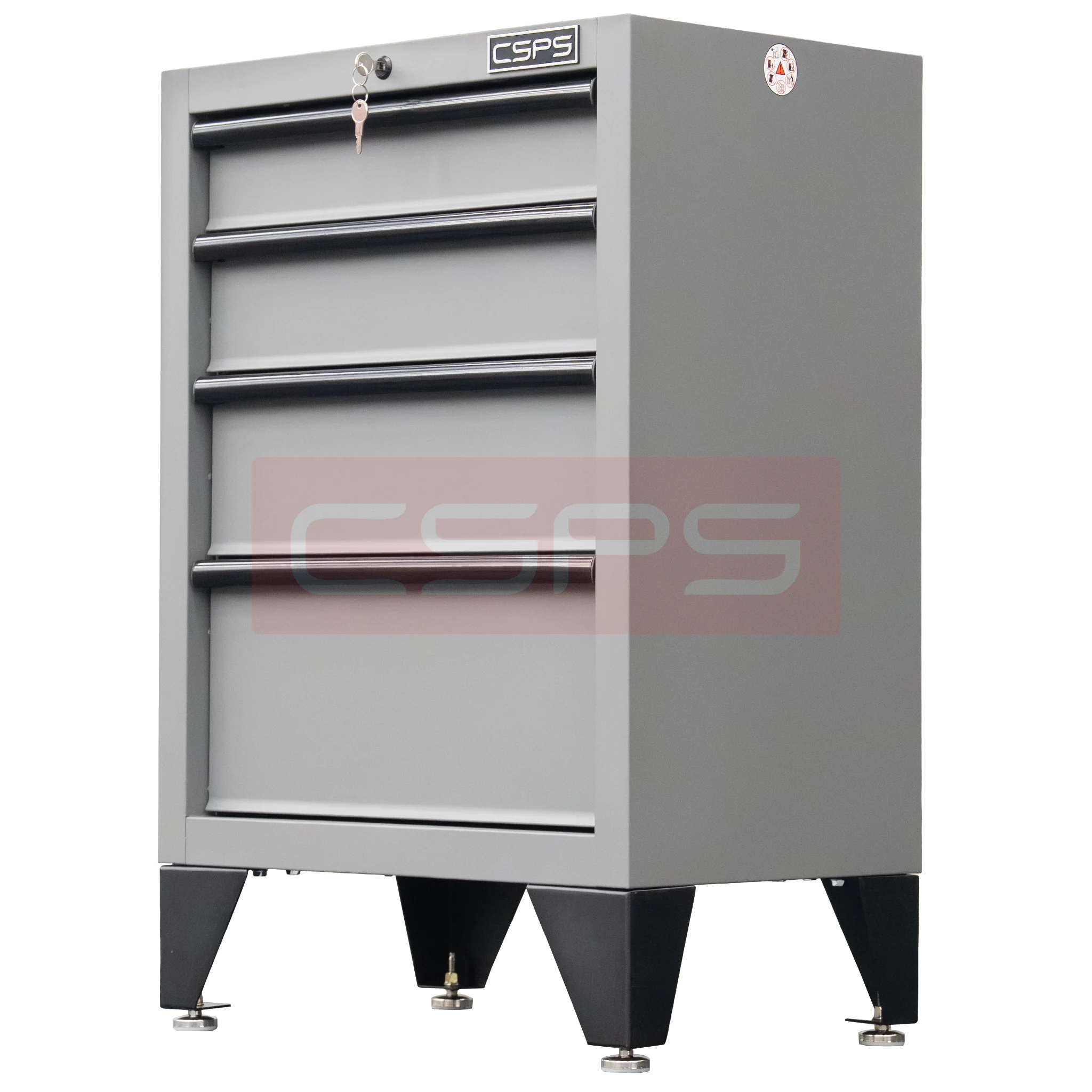 Tủ đựng dụng cụ cơ khí CSPS 61cm - 04 hộc kéo màu xám. MSP: VNTC06104BD1 - Ảnh 3
