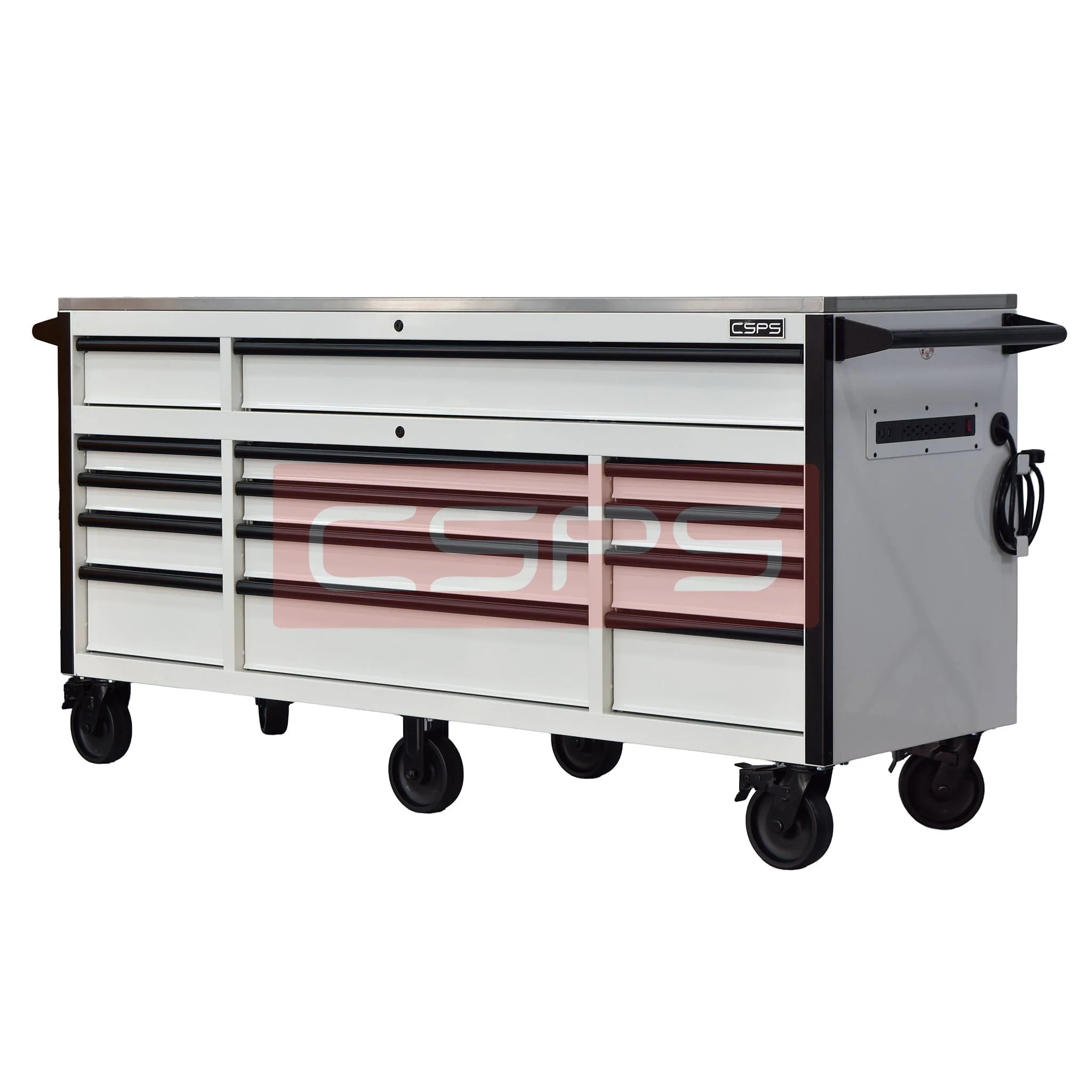 Tủ đựng đồ nghề cơ khí CSPS 183cm - 14 hộc kéo màu trắng. MSP: VNTC18314BJ1M - Ảnh 4