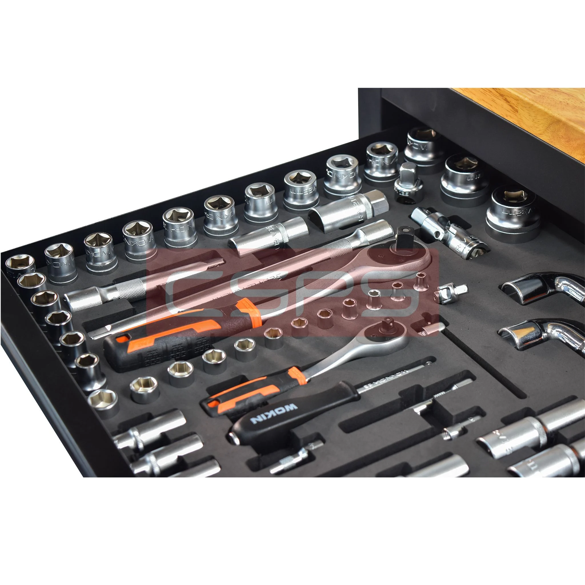 Tủ đựng đồ nghề CSPS 76 cm – 07 hộc kéo màu đen tay cầm trắng. MSP: VNTC07607BB7 - Ảnh 4