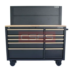 Tủ đồ nghề CSPS 132cm - 10 hộc kéo tay cầm vàng. MSP: VNTC13210BB4M