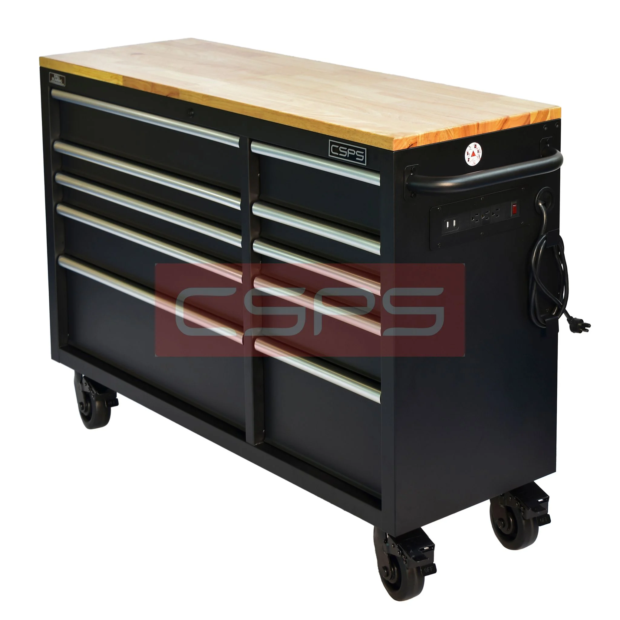 Tủ đựng đồ nghề cơ khí CSPS 132cm - 10 hộc kéo tay cầm trắng. MSP: VNTC13210BB5M - Ảnh 4