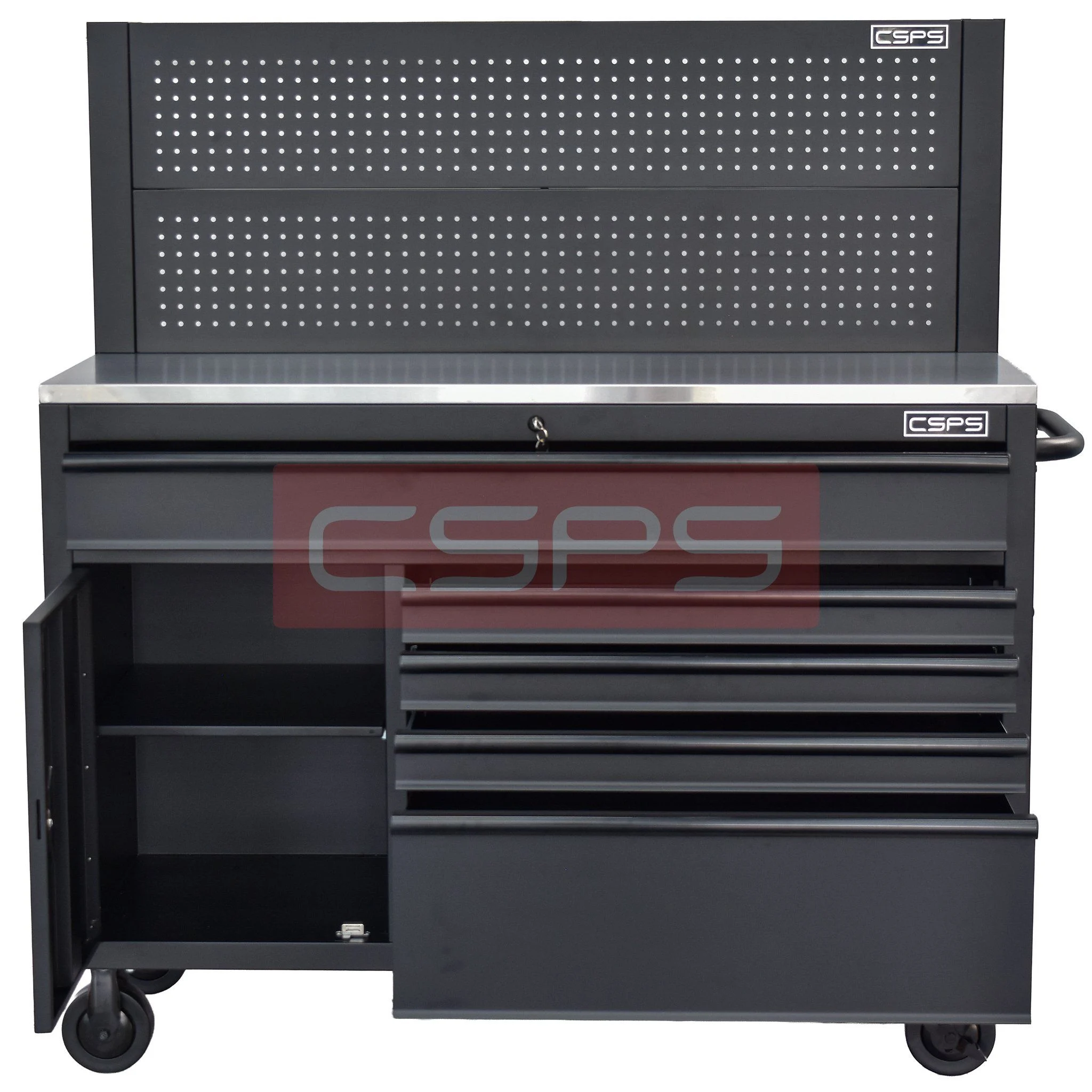 Tủ đựng đồ nghề CSPS 132cm - 05 hộc kéo màu đen. MSP: VNTC13205BB2M