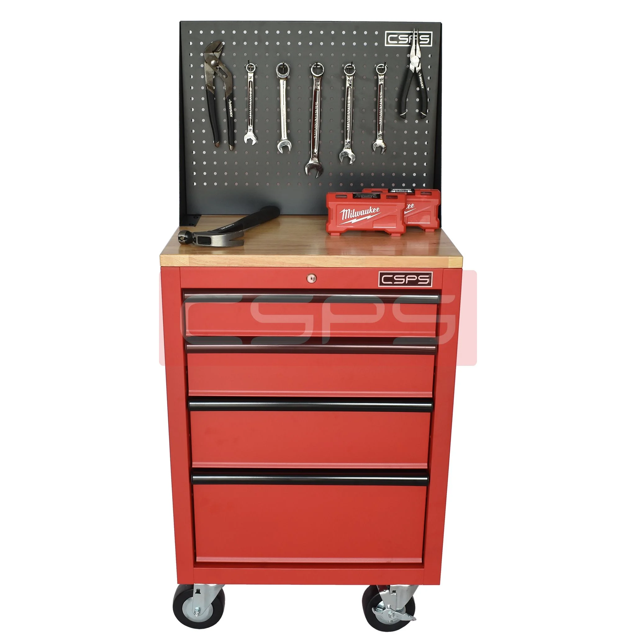 Tủ đựng đồ nghề cơ khí CSPS 61cm - 04 hộc kéo màu đỏ. MSP: VNTC06104BC1 - Ảnh 7
