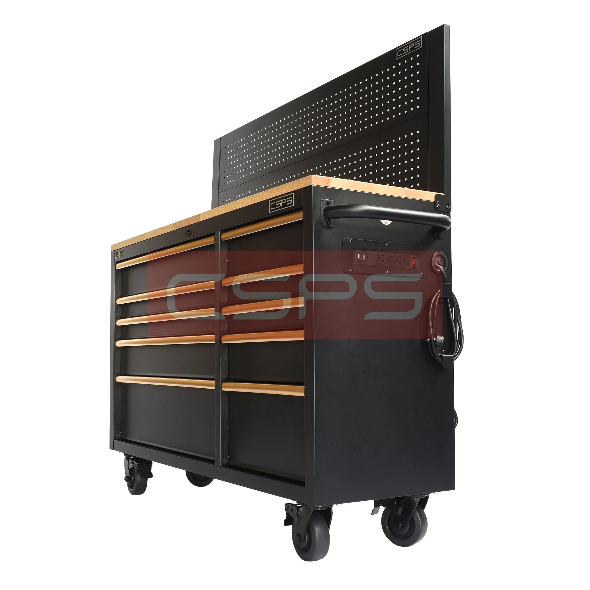 Tủ đồ nghề CSPS 132cm - 10 hộc kéo tay cầm vàng. MSP: VNTC13210BB4M - Ảnh 6