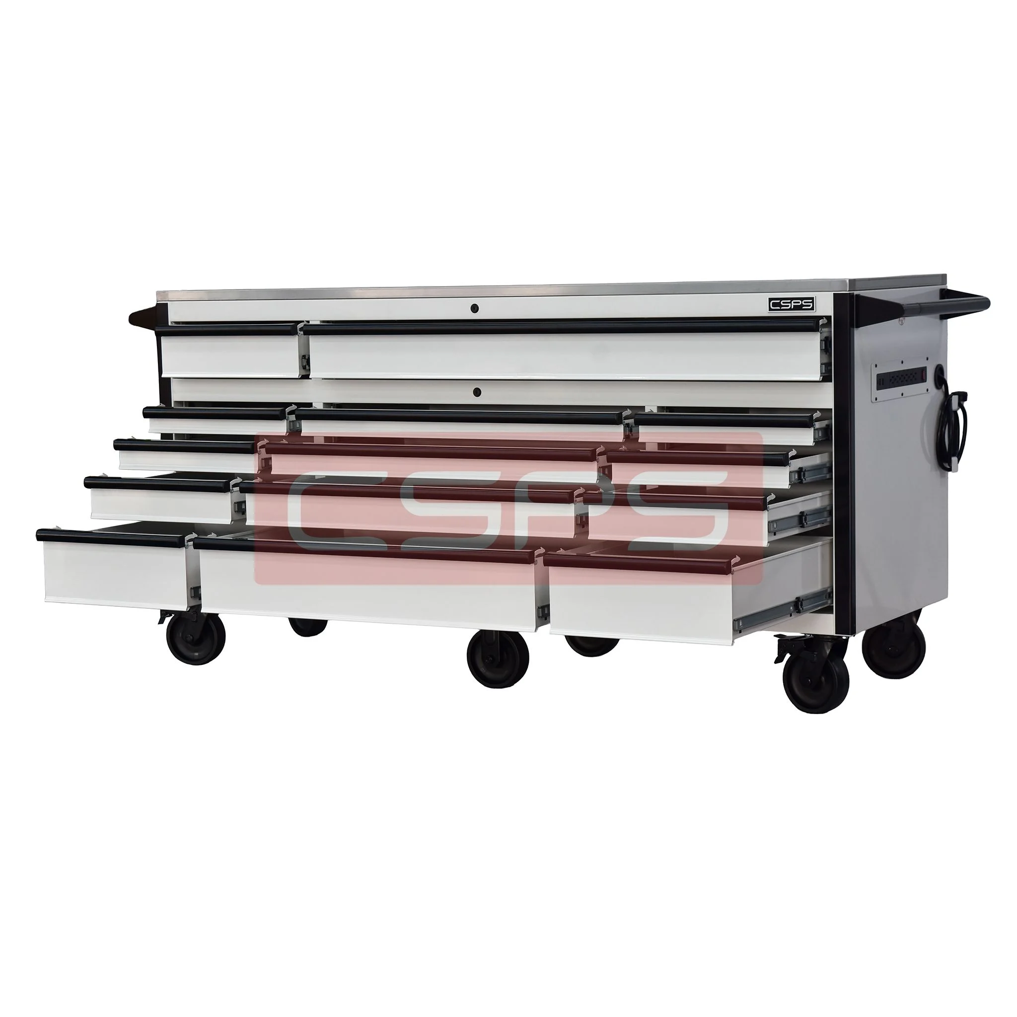 Tủ đựng đồ nghề cơ khí CSPS 183cm - 14 hộc kéo màu trắng. MSP: VNTC18314BJ1M