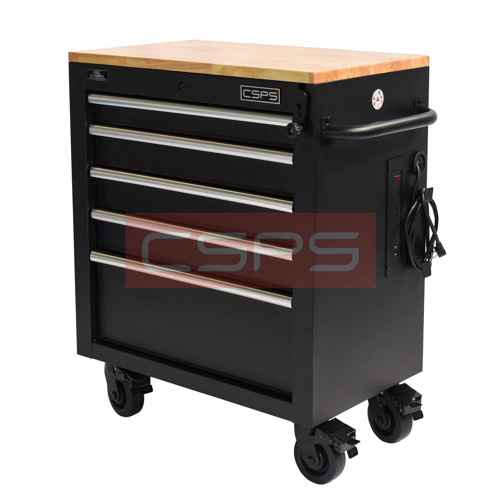 Tủ đựng đồ nghề CSPS 76cm - 05 hộc kéo nâng hạ tay cầm trắng. MSP: VNLC07605BB4M - Ảnh 6
