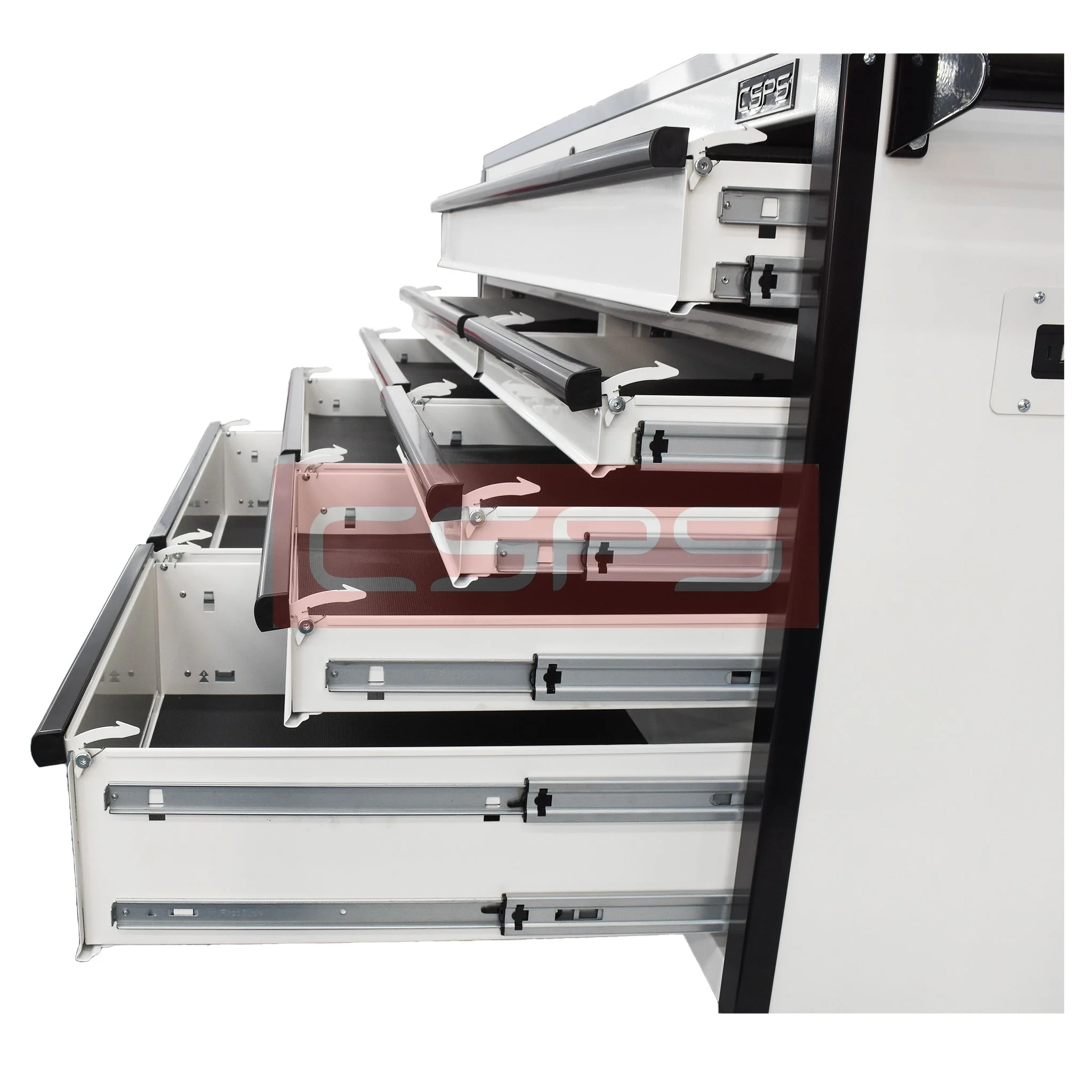 Tủ đựng đồ nghề cơ khí CSPS 152cm - 09 hộc kéo màu trắng. MSP: VNTC15209BJ1M - Ảnh 9