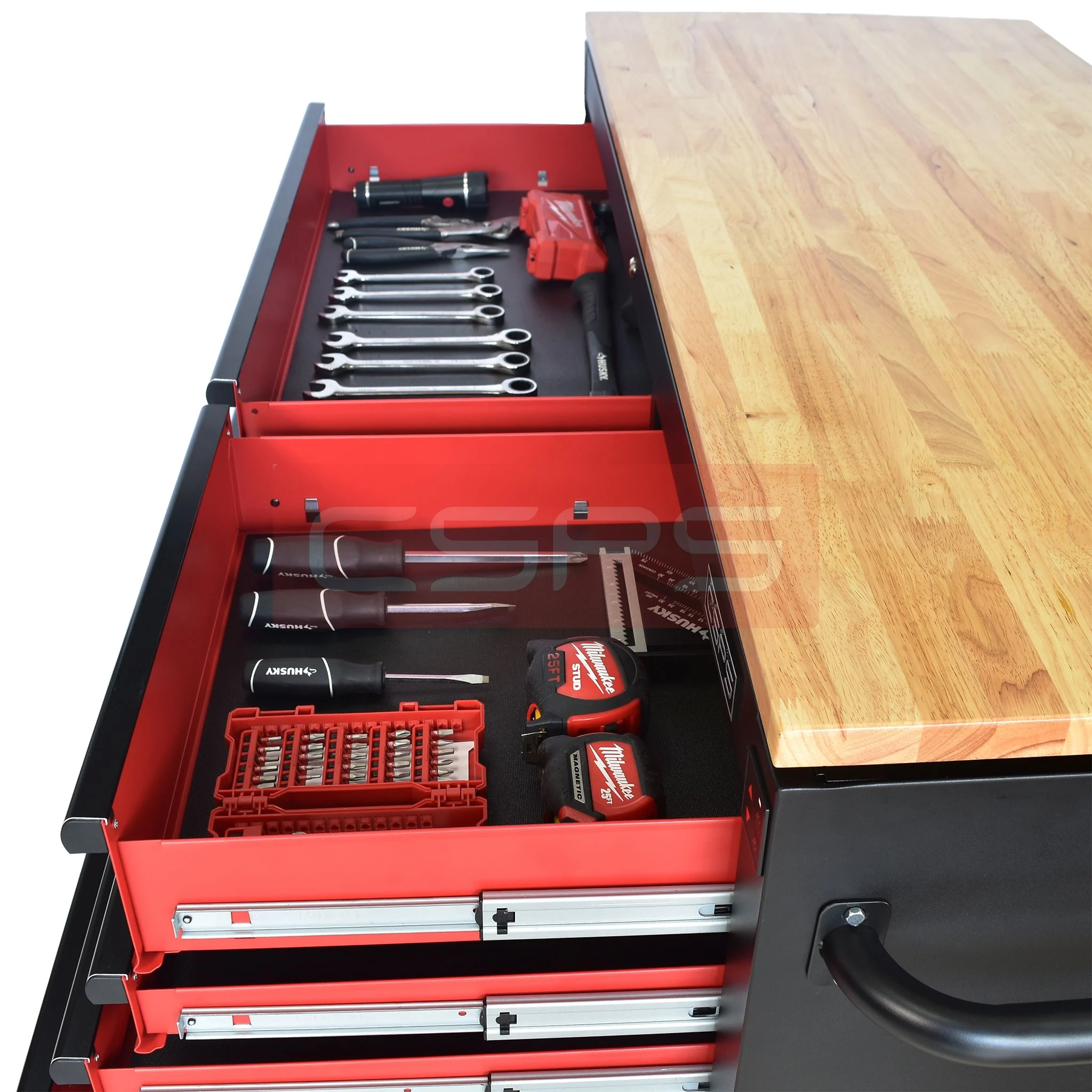 Tủ đựng đồ nghề CSPS 142cm - 10 hộc kéo màu đỏ. MSP: VNEC14210BC1M - Ảnh 13